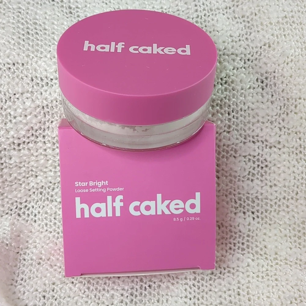 Half Caked Star Bright Loose Setting Powder in Pink, 8.5g/0.29oz